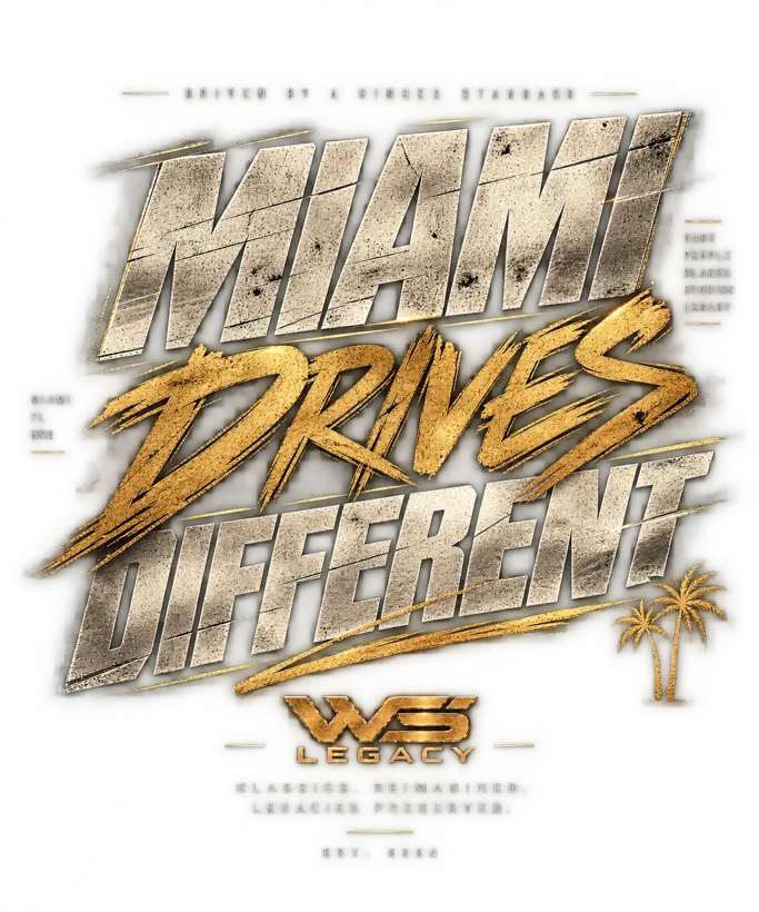 Miami Drives Different Sticker
