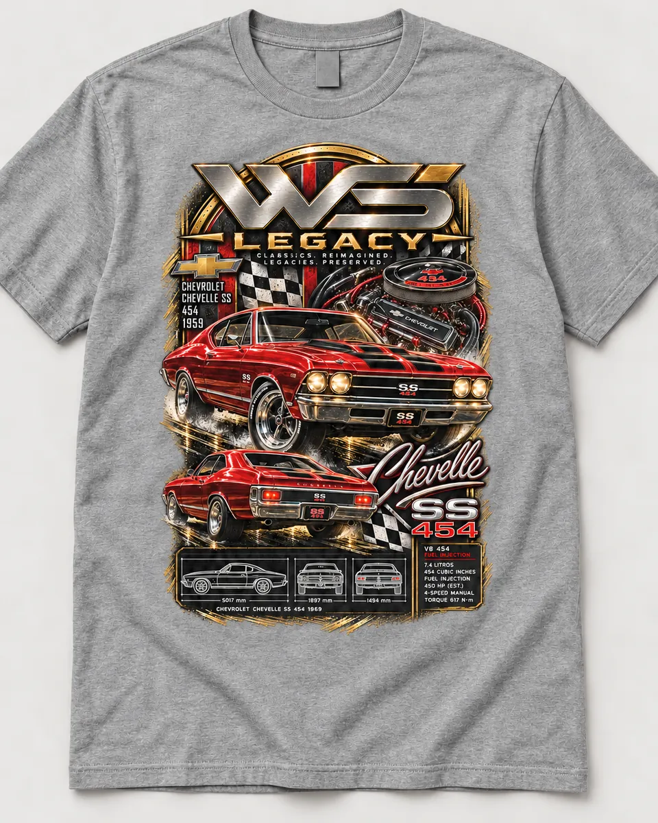 1969 Chevelle SS 454 T-Shirt 3