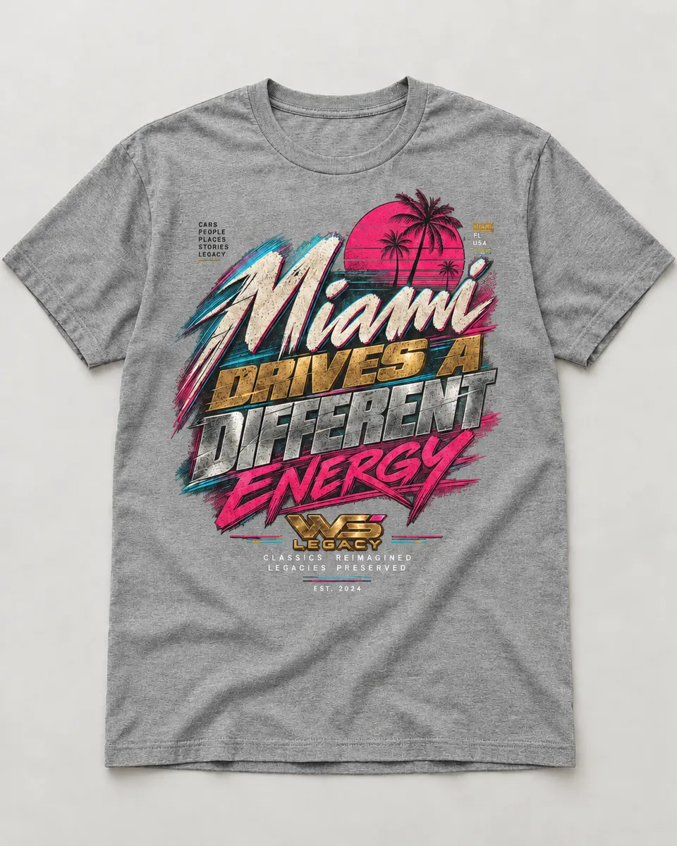 Miami Drives a Different Energy T-Shirt 3
