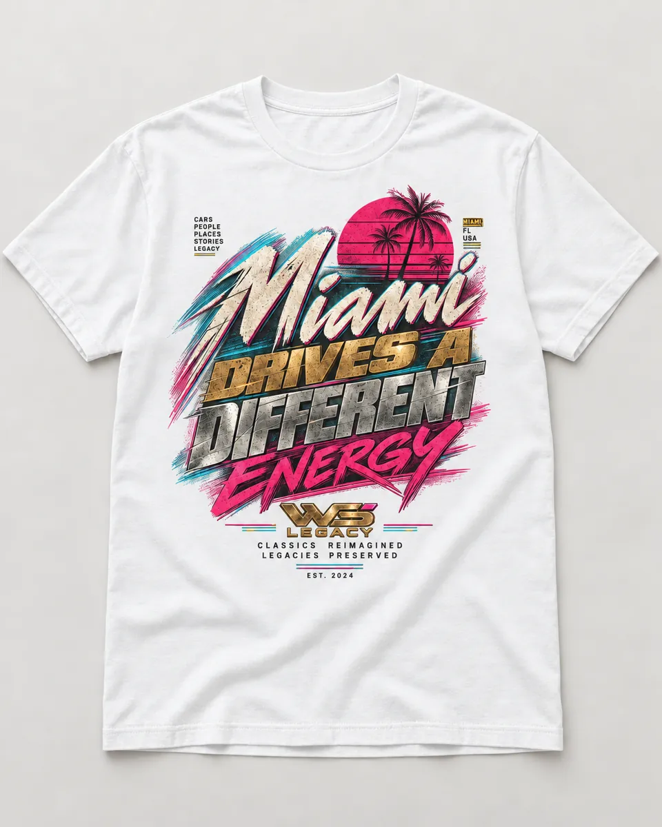Miami Drives a Different Energy T-Shirt 2