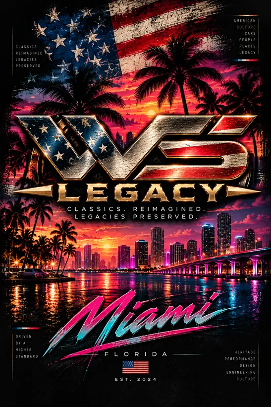 WS Legacy Miami Sunset Sticker